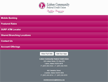 Tablet Screenshot of lisboncu.org